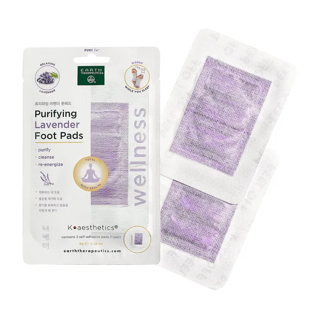 earth-therapeutics-purifying-lavender-foot-pads-detox-foot-pads-for-overnight-cl image 1