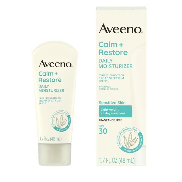 aveeno-calm-restore-daily-moisturizer-with-mineral-sunscreen-spf-30-broad-spectr image 1