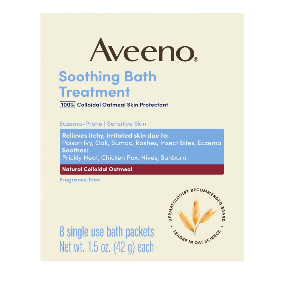 aveeno-soothing-bath-treatment-8-ct-natural-colloidal-oatmeal-bath-for-eczema-fr image 1