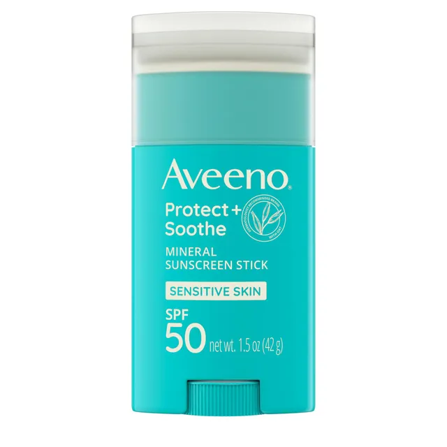aveeno-protect-soothe-mineral-sunscreen-stick-spf-50-fragrance-free-travel-size- image 1