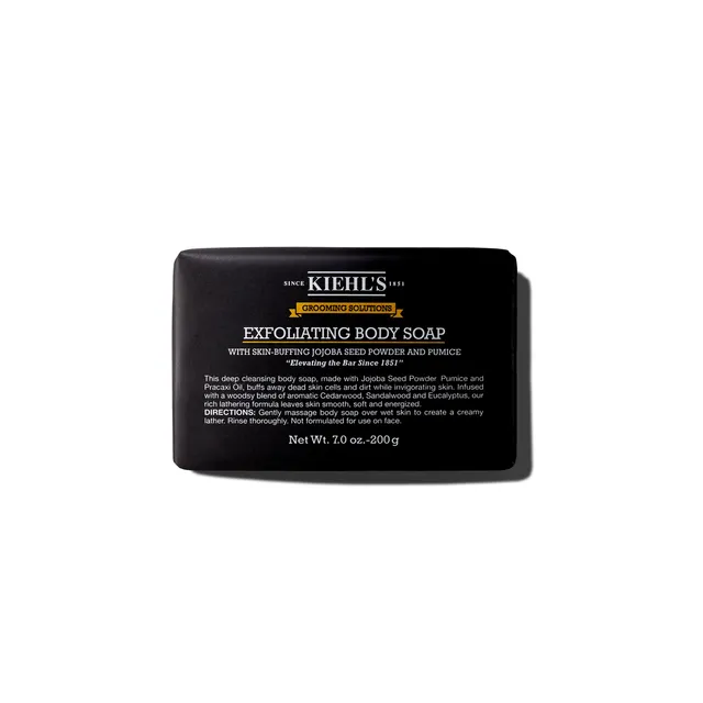 kiehl-s-grooming-solutions-exfoliating-body-bar-soap-for-men-with-pumice-jojoba- image 1