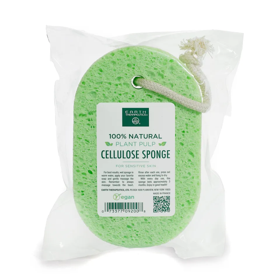 earth-therapeutics-natural-cellulose-sponge-green image 1