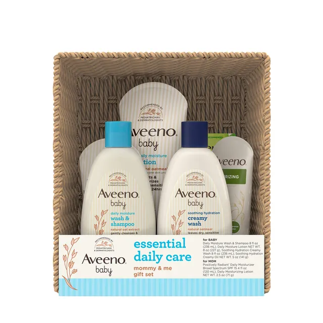 aveeno-baby-essential-daily-care-baby-mommy-gift-set-7-items image 1