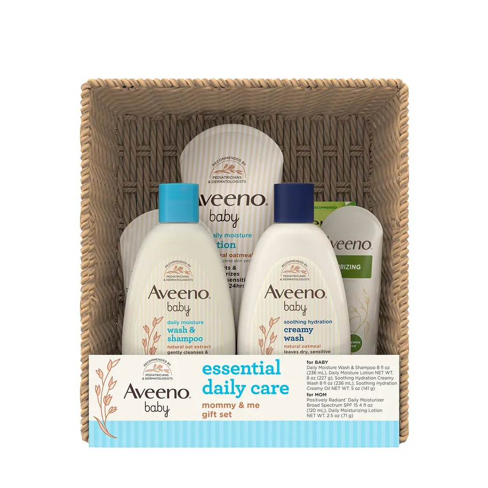 aveeno-baby-essential-daily-care-baby-mommy-gift-set-7-items image 1