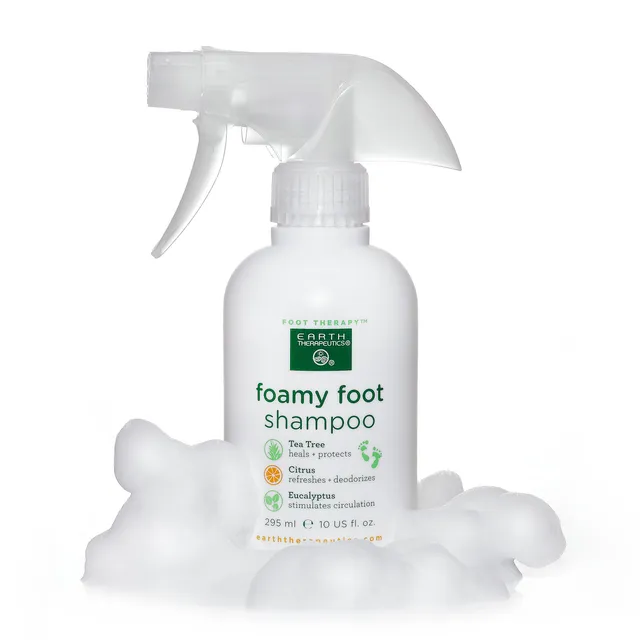 earth-therapeutics-foamy-foot-shampoo-tea-tree-oil-eucalyptus-spray-on-cleanser image 1