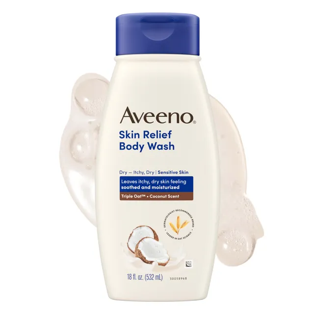 aveeno-skin-relief-body-wash-with-coconut-scent-and-triple-oat-formula-18-fl-oz image 1