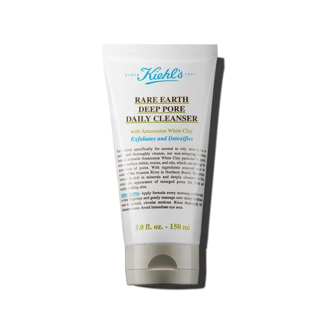 kiehl-s-rare-earth-deep-pore-daily-cleanser-gentle-exfoliating-face-wash-for-oil image 1