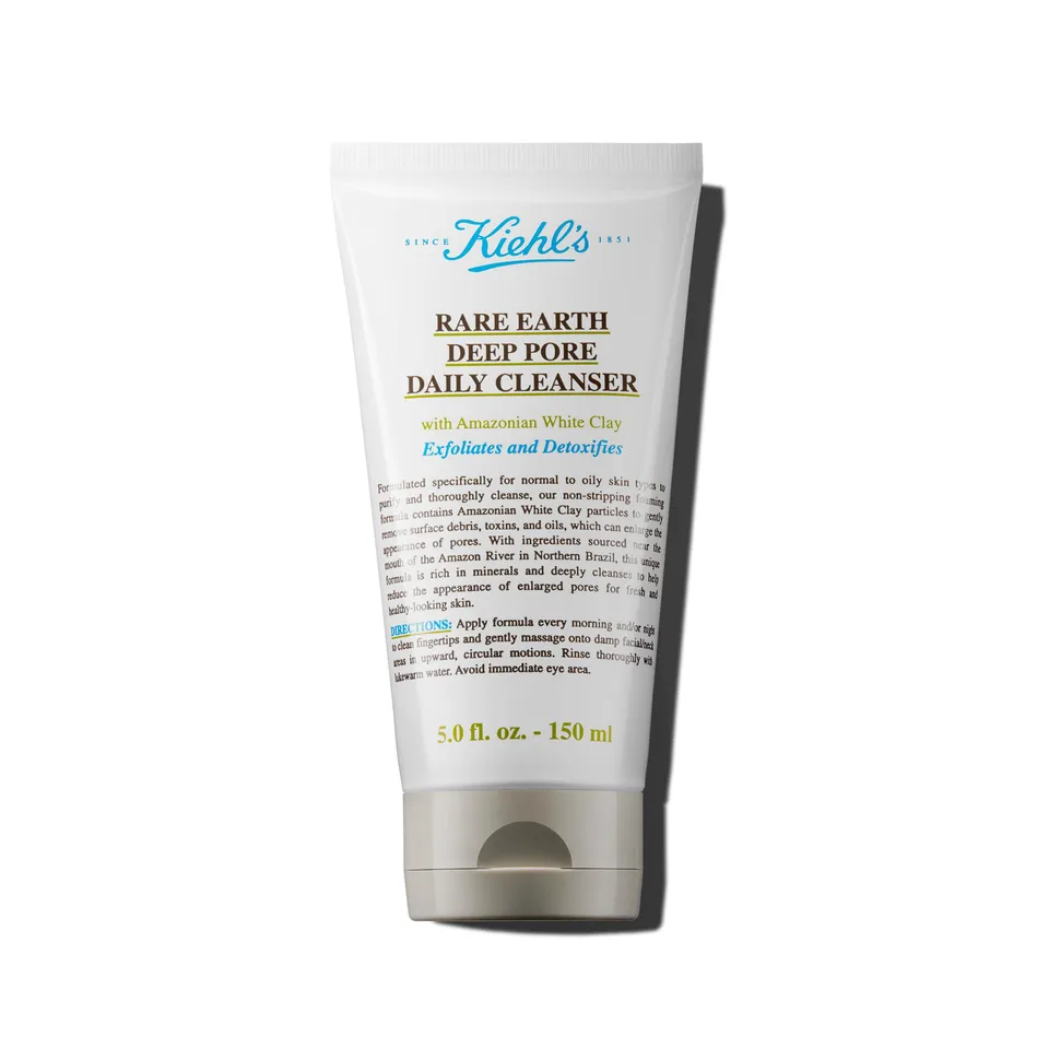 kiehl-s-rare-earth-deep-pore-daily-cleanser-gentle-exfoliating-face-wash-for-oil image 1