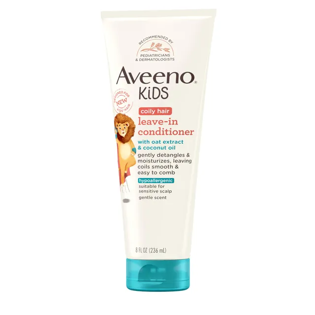 aveeno-kids-coily-hair-leave-in-conditioner-for-toddlers-hypoallergenic-detangle image 1