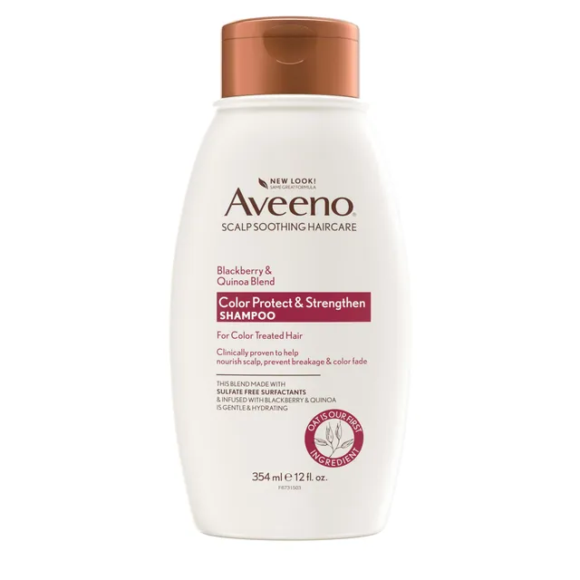 aveeno-color-protect-strengthen-blackberry-quinoa-shampoo-sulfate-free-12-fl-oz image 1