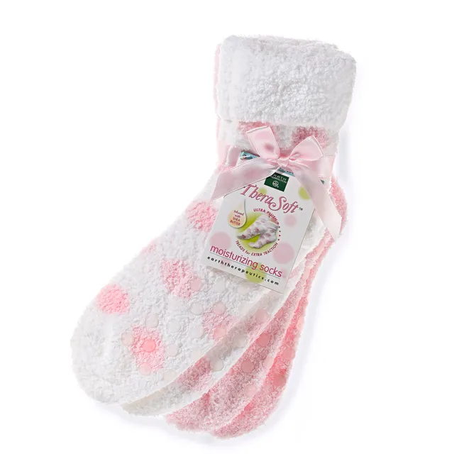 earth-therapeutics-thera-soft-moisturizing-socks-2-pack-shea-butter-infused-non- image 1