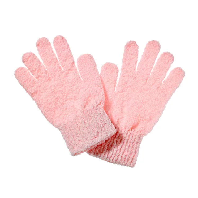earth-therapeutics-organic-cotton-exfoliating-hydro-gloves-pink-body-exfoliating image 1