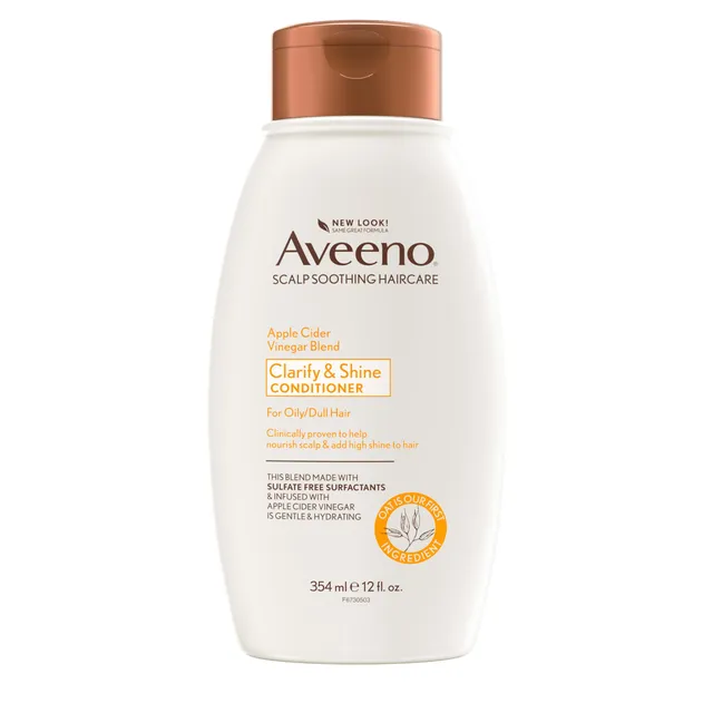 aveeno-apple-cider-vinegar-clarifying-conditioner-shine-boosting-nourishing-for- image 1