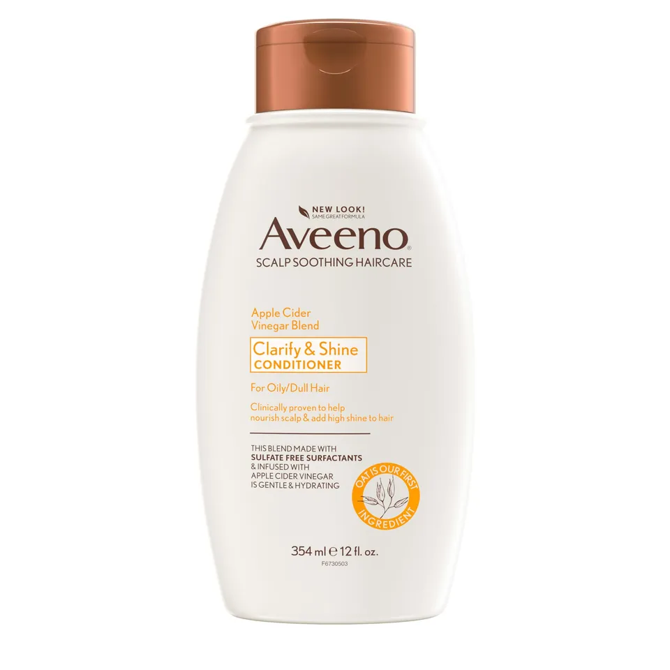 aveeno-apple-cider-vinegar-clarifying-conditioner-shine-boosting-nourishing-for- image 1