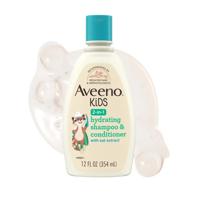 aveeno-kids-2-in-1-hydrating-shampoo-conditioner-with-oat-extract-12-fl-oz image 1