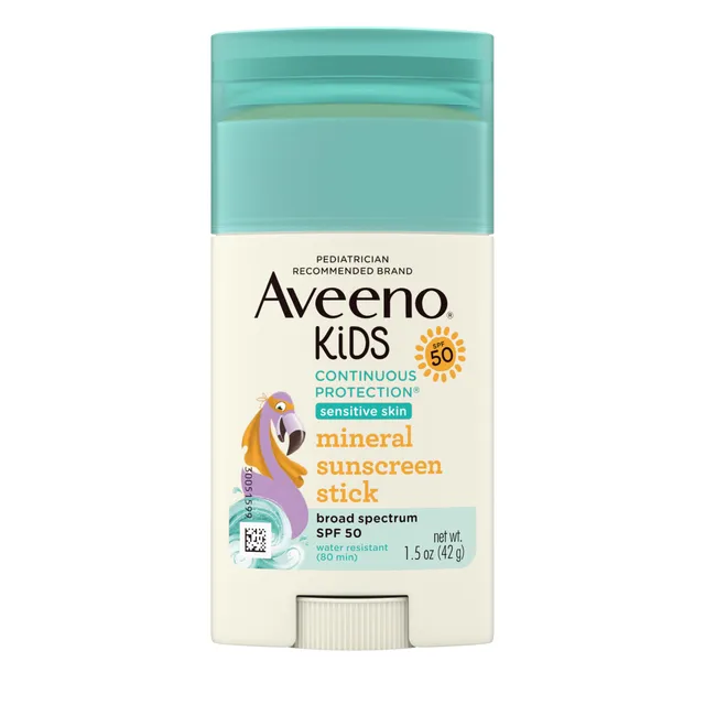 aveeno-kids-continuous-protection-zinc-oxide-mineral-sunscreen-stick-for-sensiti image 1