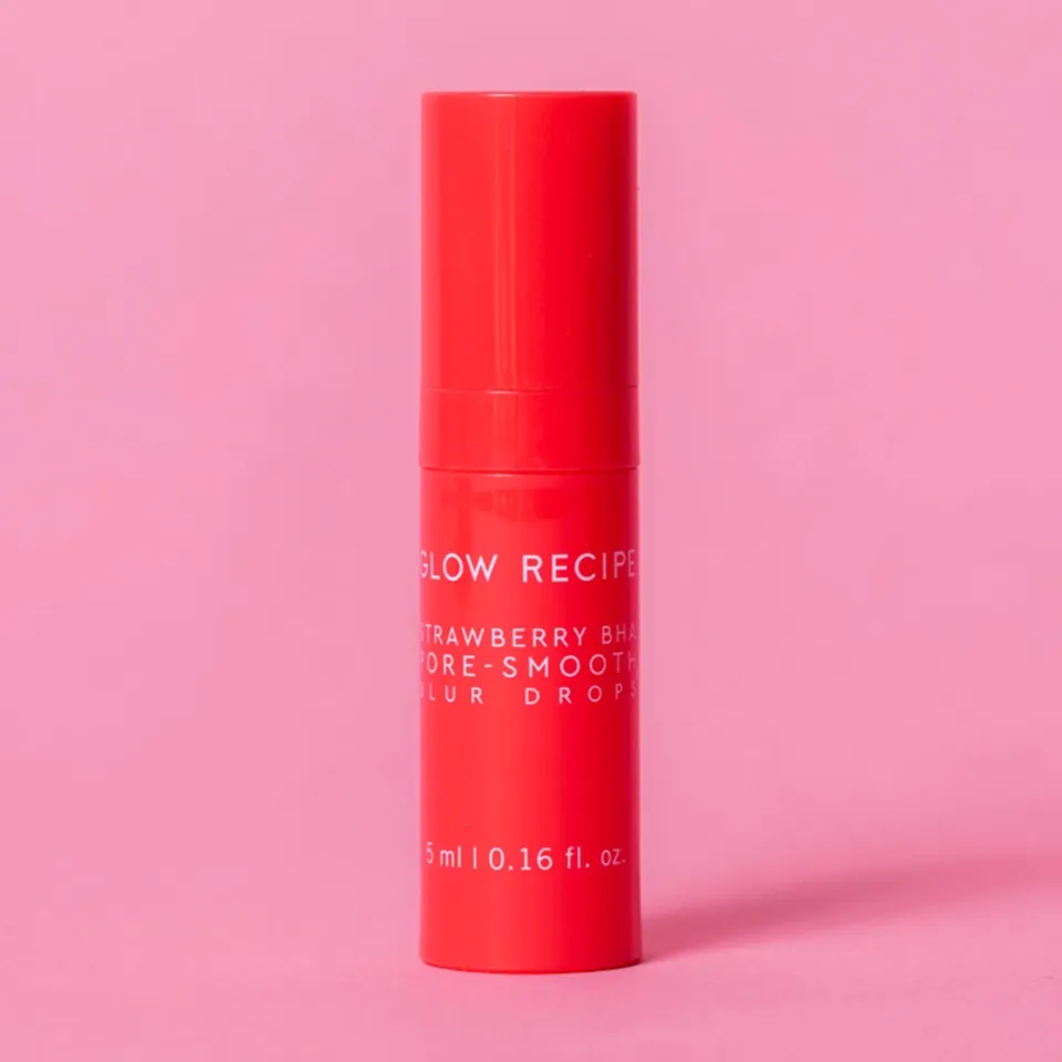 glow-recipe-strawberry-bha-pore-smooth-blur-drops-5ml-travel-size image 1