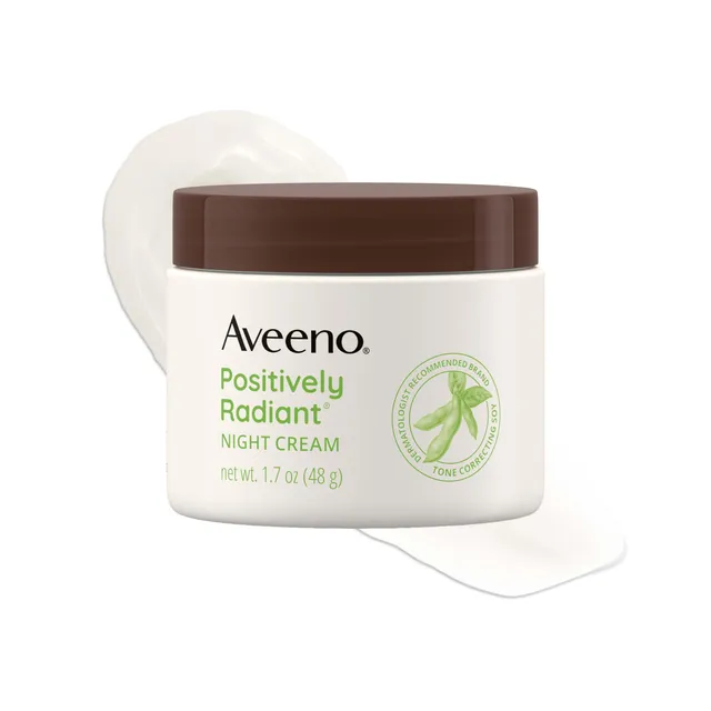 aveeno-positively-radiant-night-cream-with-tone-correcting-soy-niacinamide-overn image 1