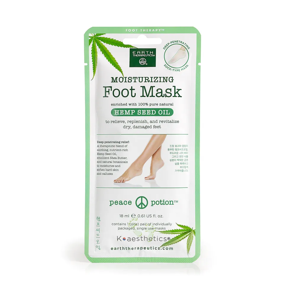 earth-therapeutics-moisturizing-foot-mask-with-hemp-seed-oil-1-pair image 1