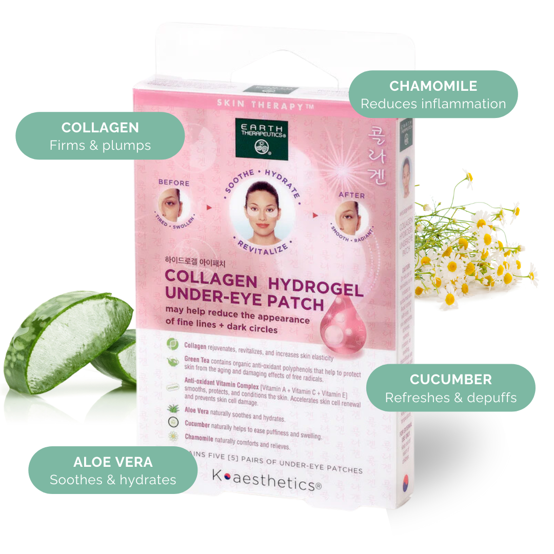 earth-therapeutics-collagen-hydrogel-under-eye-patches-5-pairs-de-puff-firm-for- image 2