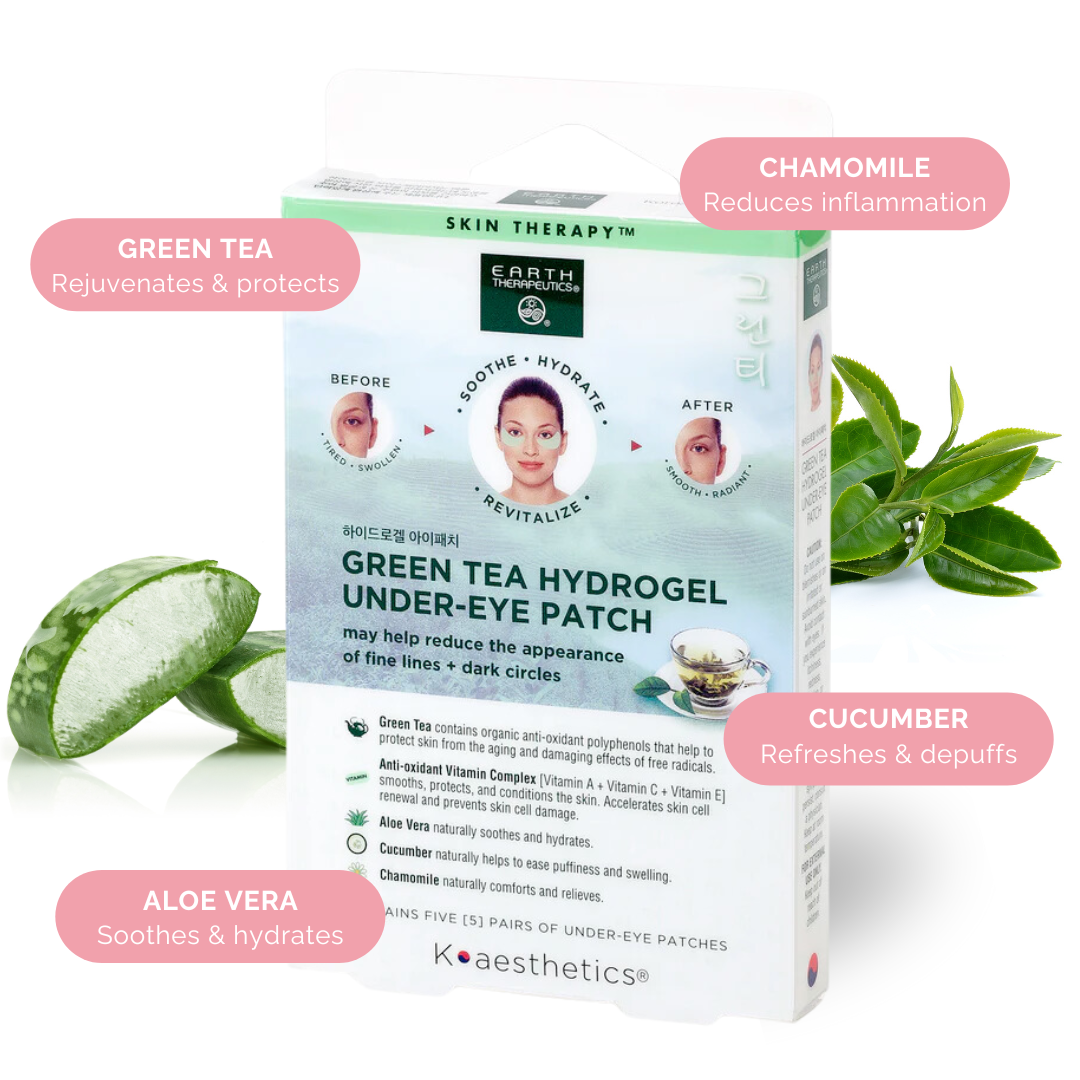 earth-therapeutics-green-tea-hydrogel-under-eye-patches-5-pairs-de-puffing-and-f image 2