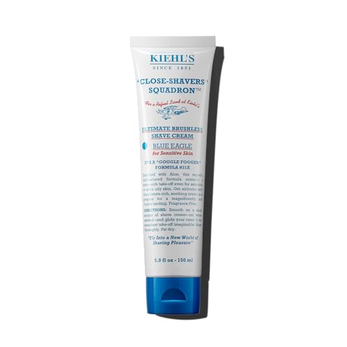 kiehl-s-ultimate-brushless-shave-cream-blue-eagle-unscented-for-sensitive-skin-5 image 5