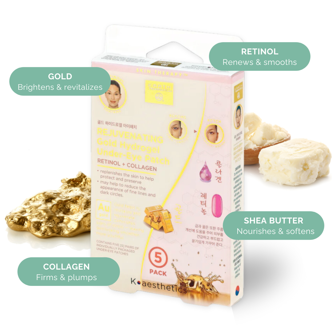 earth-therapeutics-recovery-gold-hydrogel-under-eye-patch-retinol-collagen image 2