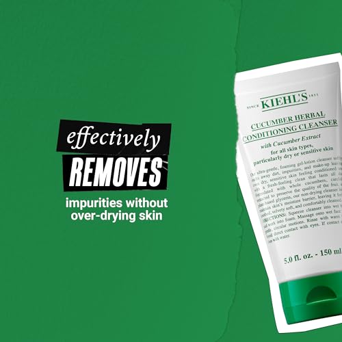 kiehl-s-cucumber-herbal-conditioning-cleanser-gentle-face-wash-for-dry-sensitive image 8