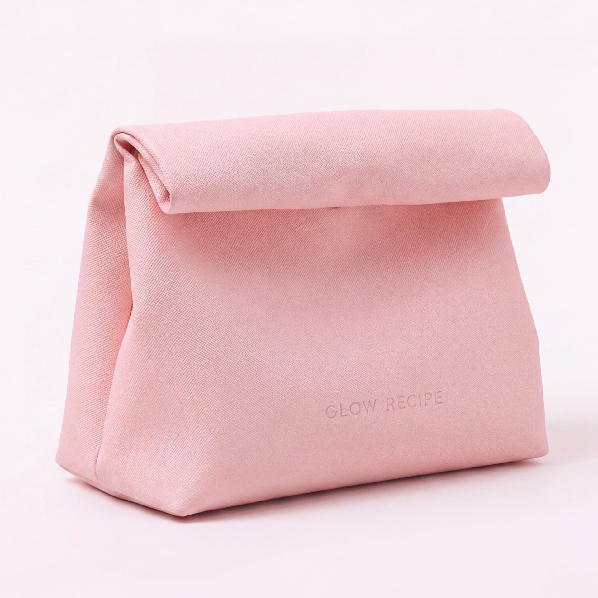 glow-recipe-the-roll-bag-pink-vegan-saffiano-leather-travel-bag image 1
