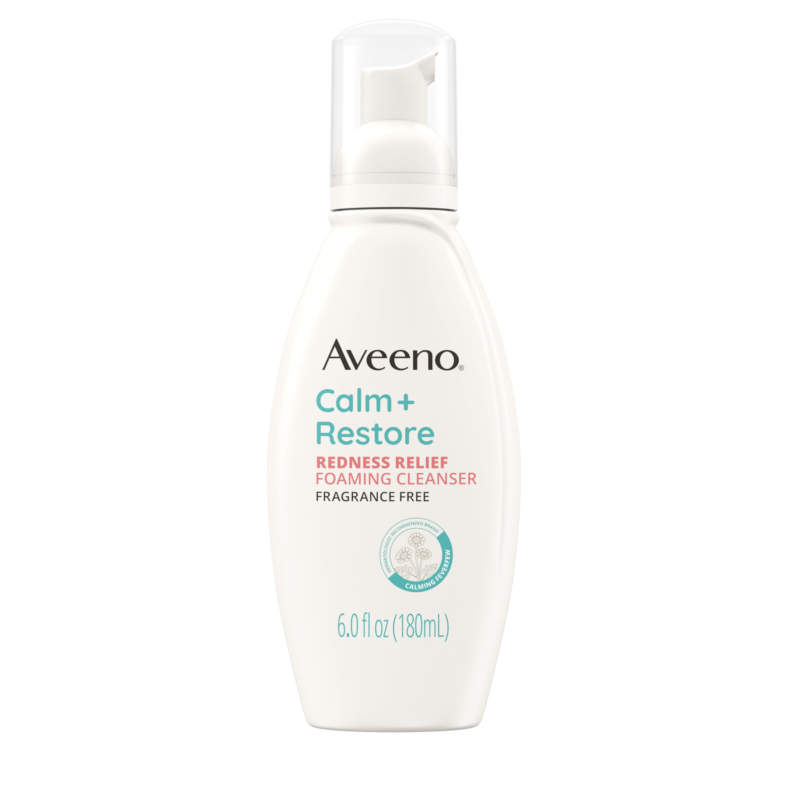 aveeno-calm-restore-redness-relief-foaming-cleanser-with-calming-feverfew-fragra image 1