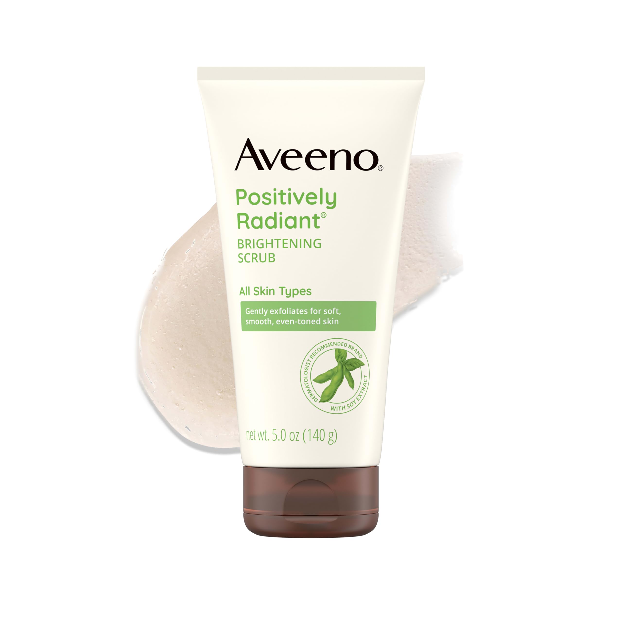 aveeno-positively-radiant-skin-brightening-exfoliating-daily-face-wash-scrub-gen image 1