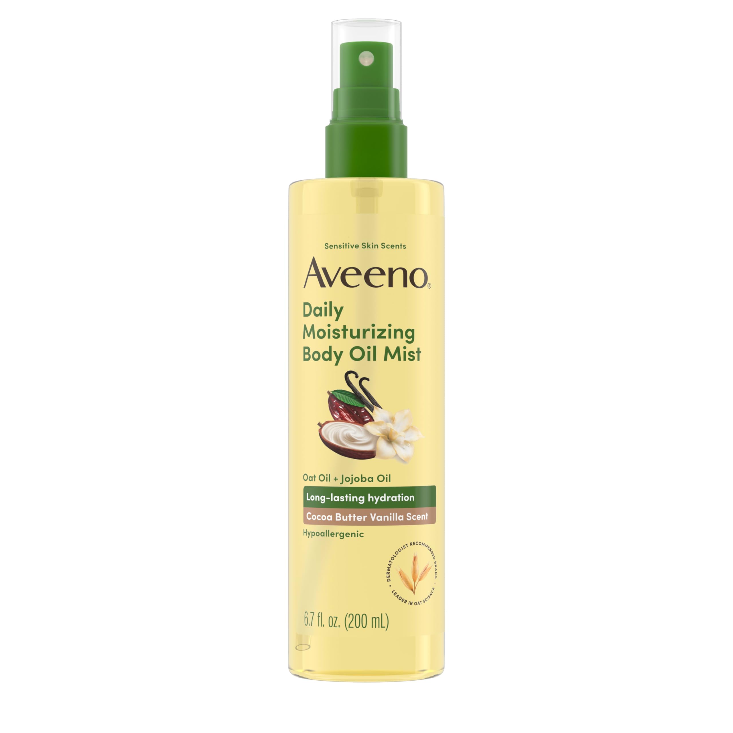aveeno-daily-moisturizing-body-oil-mist-cocoa-butter-vanilla-scent-with-oat-oil- image 1