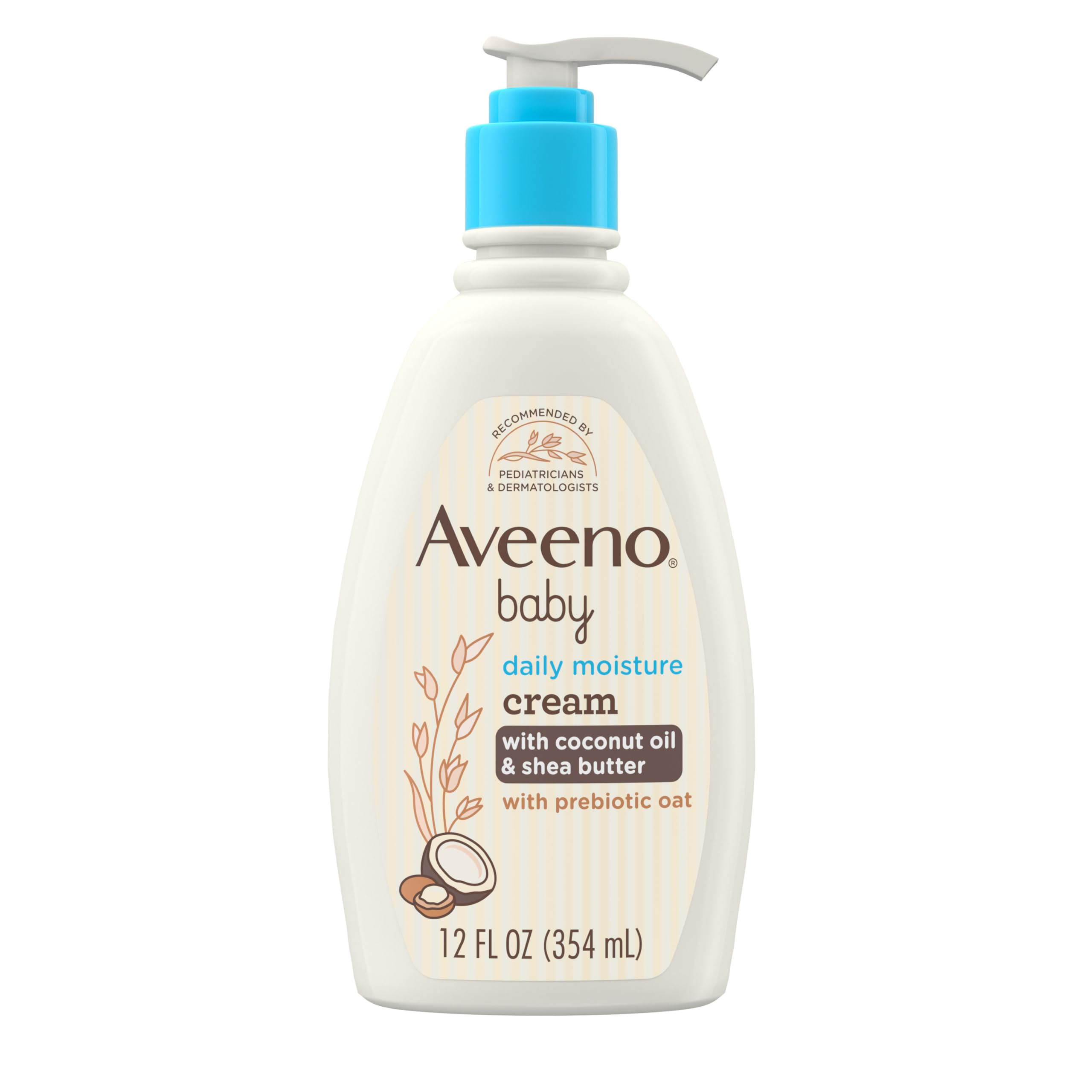 aveeno-baby-daily-moisturizing-cream-with-prebiotic-oat-coconut-oil-shea-butter- image 1