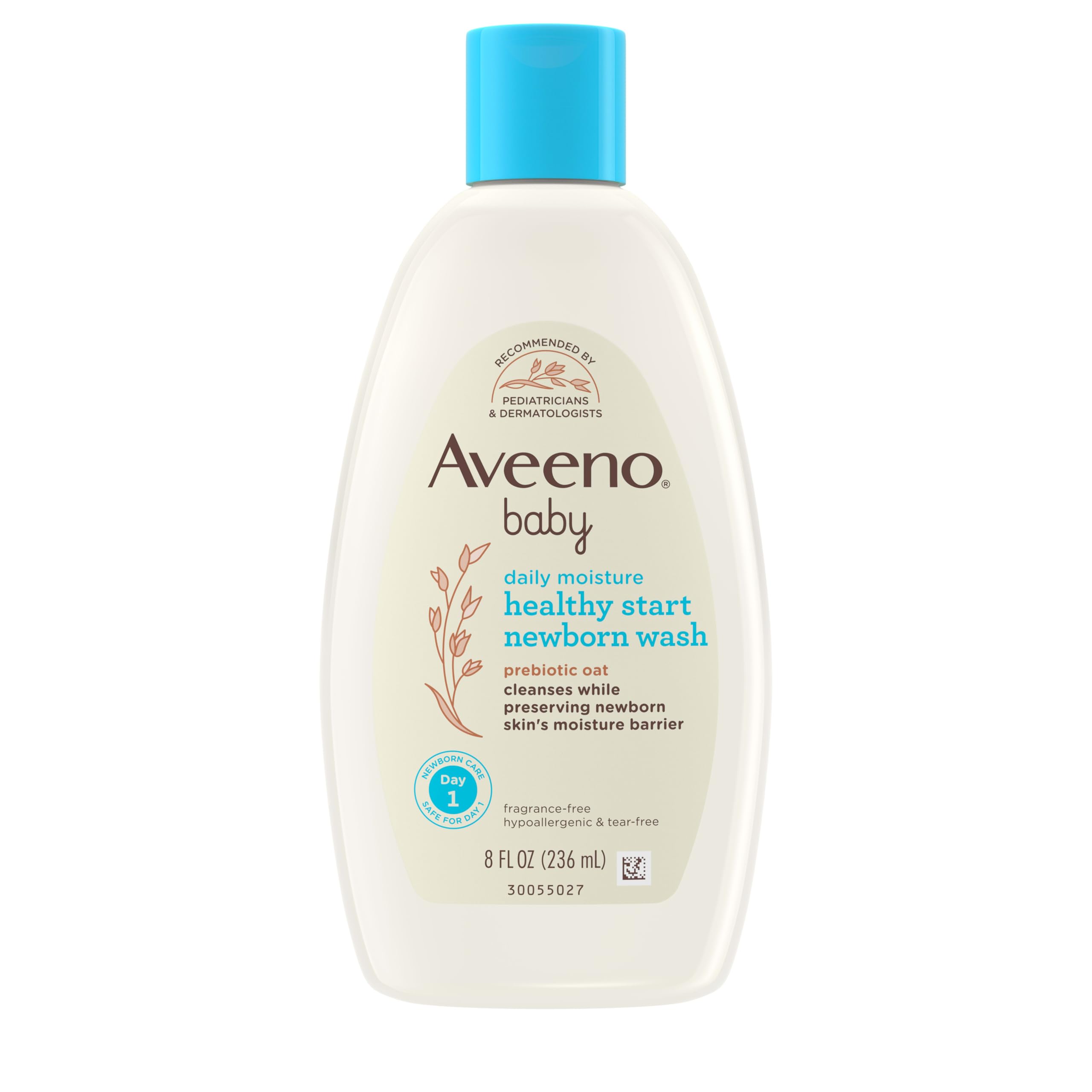 aveeno-baby-healthy-start-nourishing-newborn-wash-prebiotic-oat-tear-free-8-fl-o image 1
