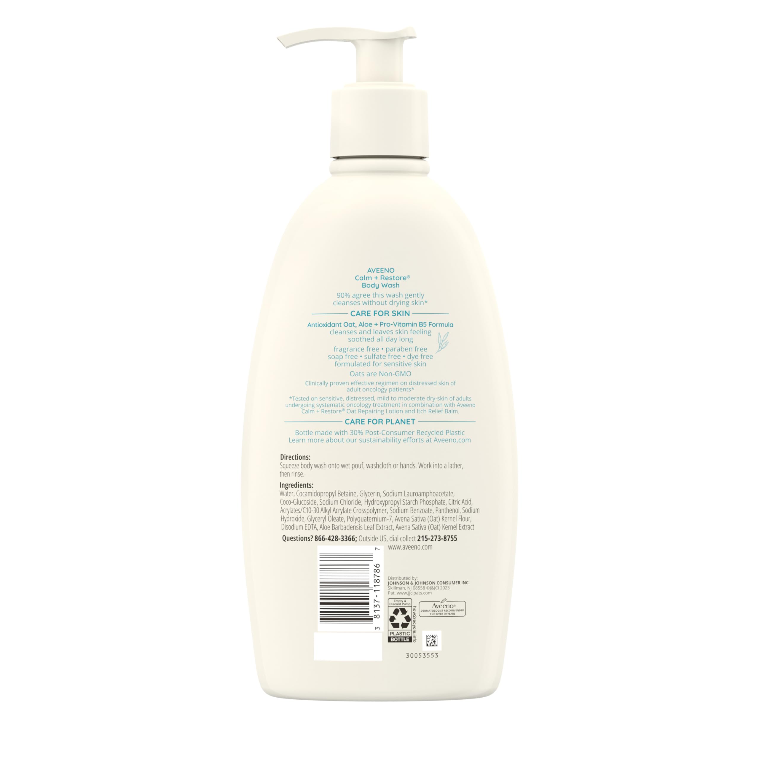 aveeno-calm-restore-daily-body-wash-for-sensitive-skin-with-oat-aloe-pro-vitamin image 8