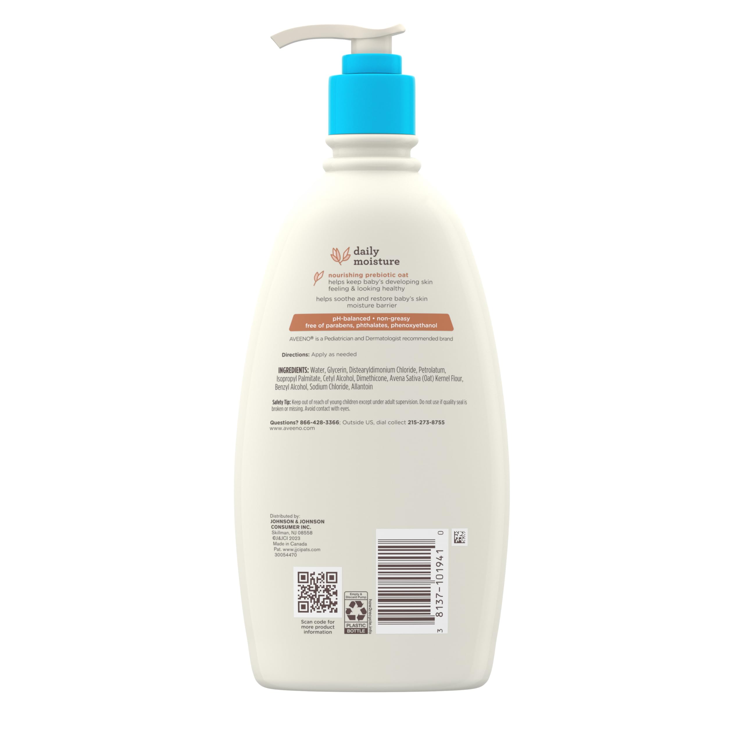 aveeno-baby-daily-moisture-body-lotion-18-fl-oz-hypoallergenic-fragrance-free-wi image 7