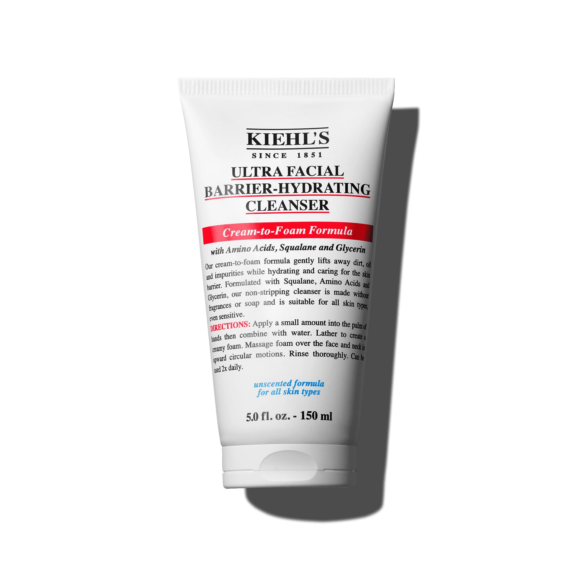 kiehl-s-ultra-facial-barrier-hydrating-cleanser-cream-to-foam-non-stripping-dail image 1
