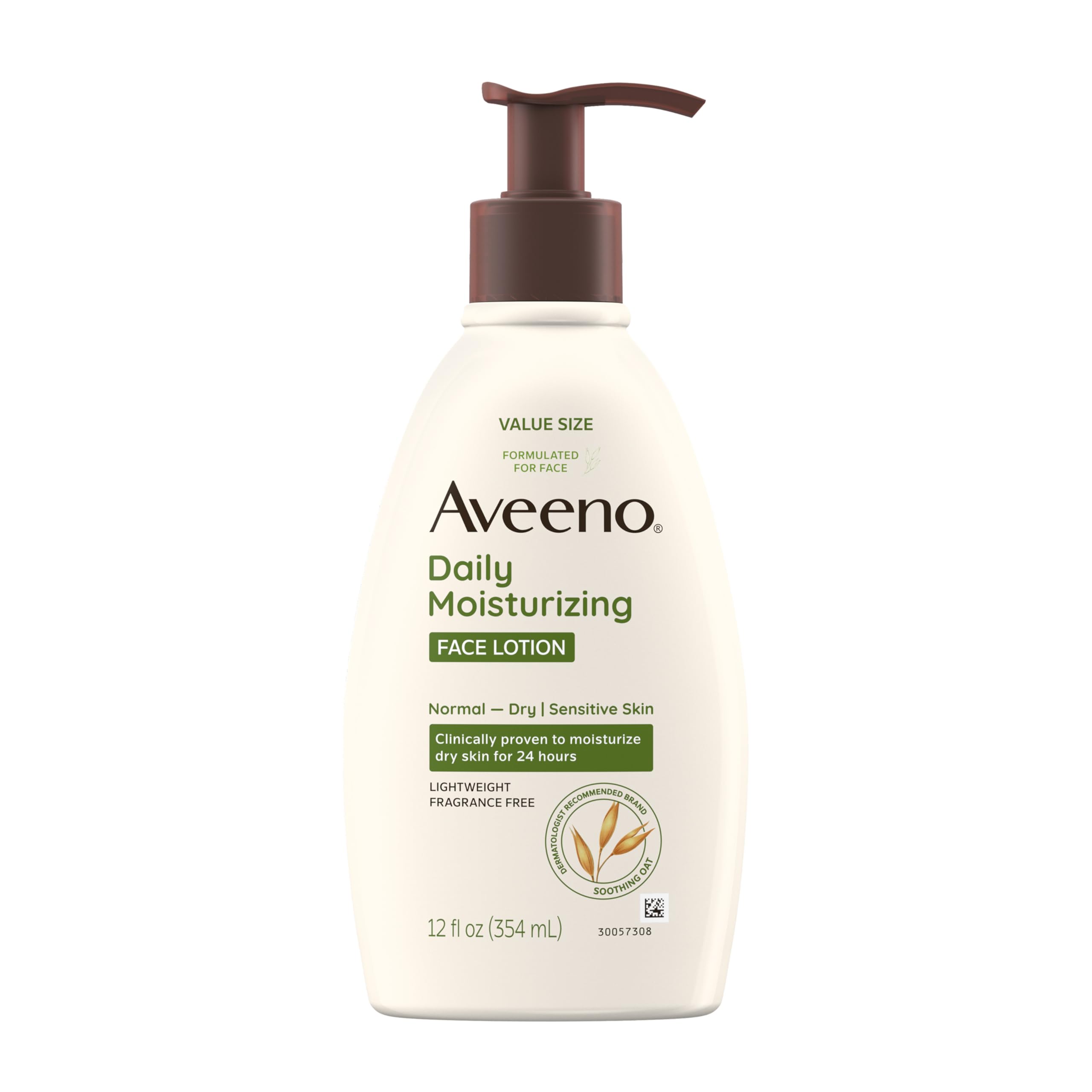 aveeno-daily-moisturizing-face-lotion-with-prebiotic-oat-fragrance-free-12-fl-oz image 1