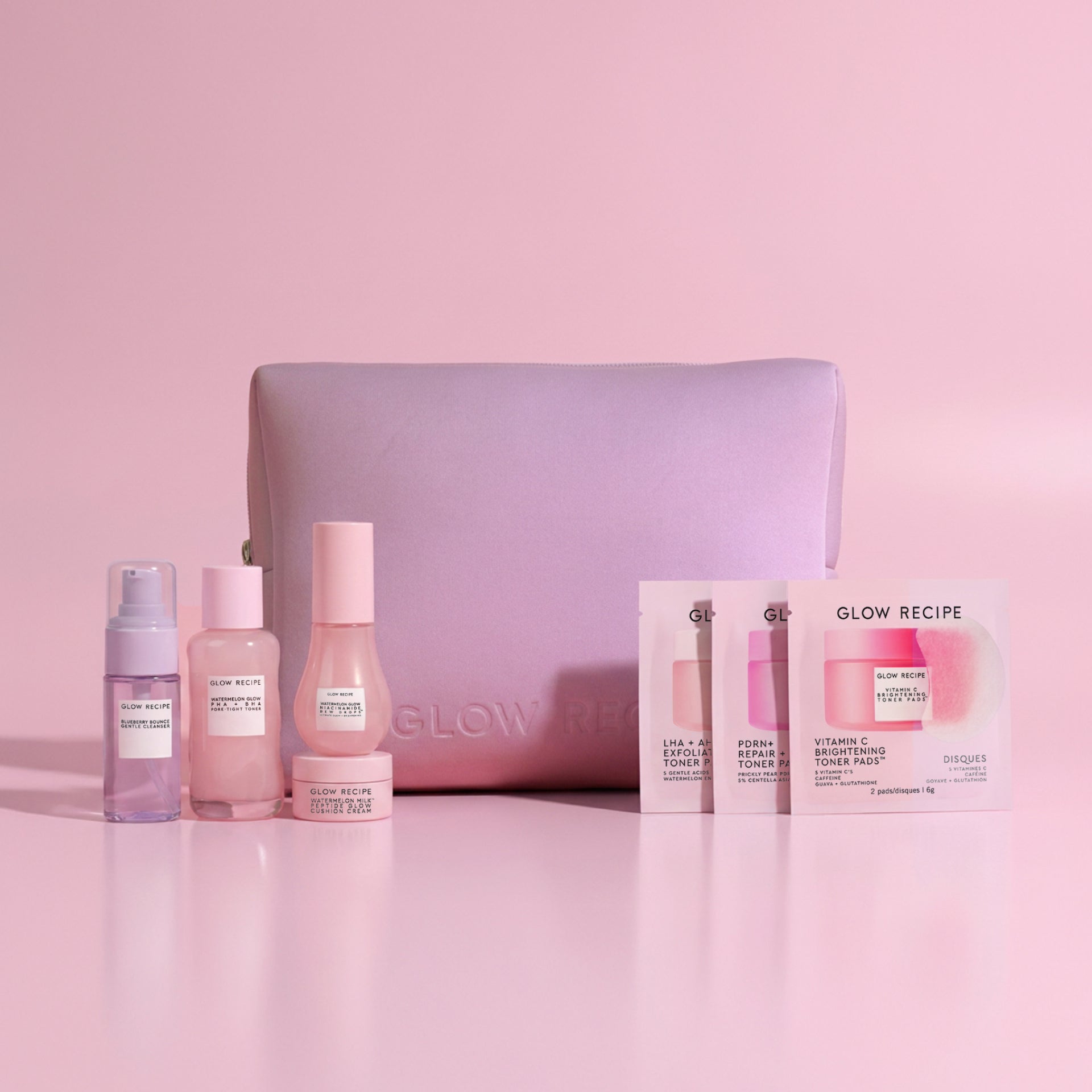 glow-recipe-glow-to-go-travel-kit-pink-neoprene-pouch-mini-cleanser image 1