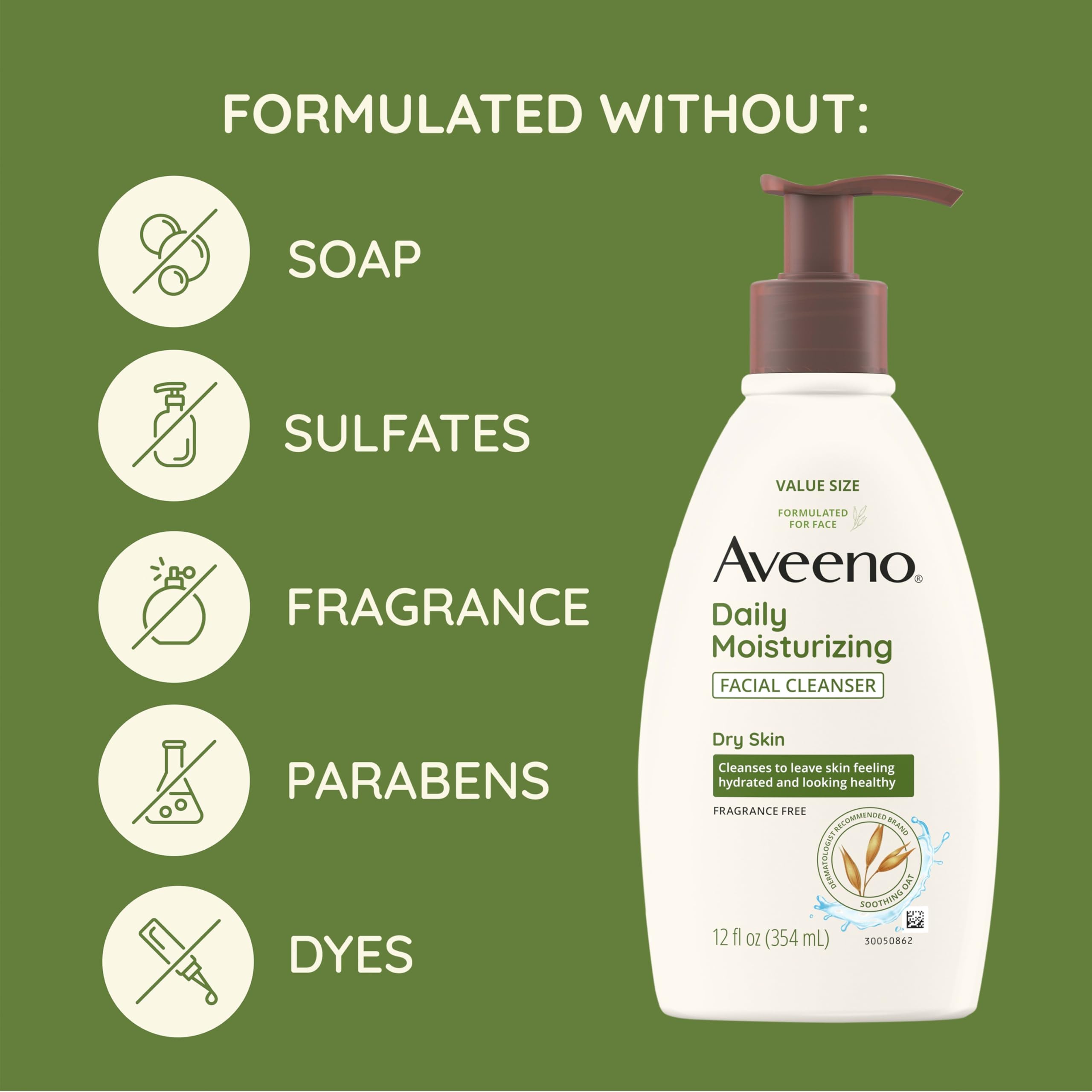aveeno-daily-moisturizing-facial-cleanser-for-dry-skin-gentle-face-wash-with-pre image 4