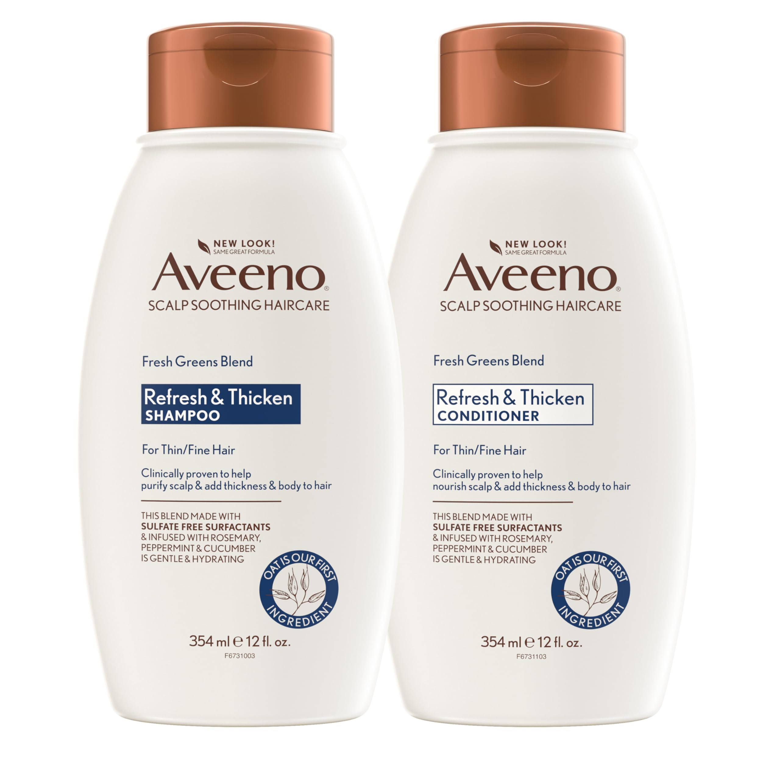 aveeno-fresh-greens-shampoo-and-conditioner-set-with-rosemary-peppermint-cucumbe image 1