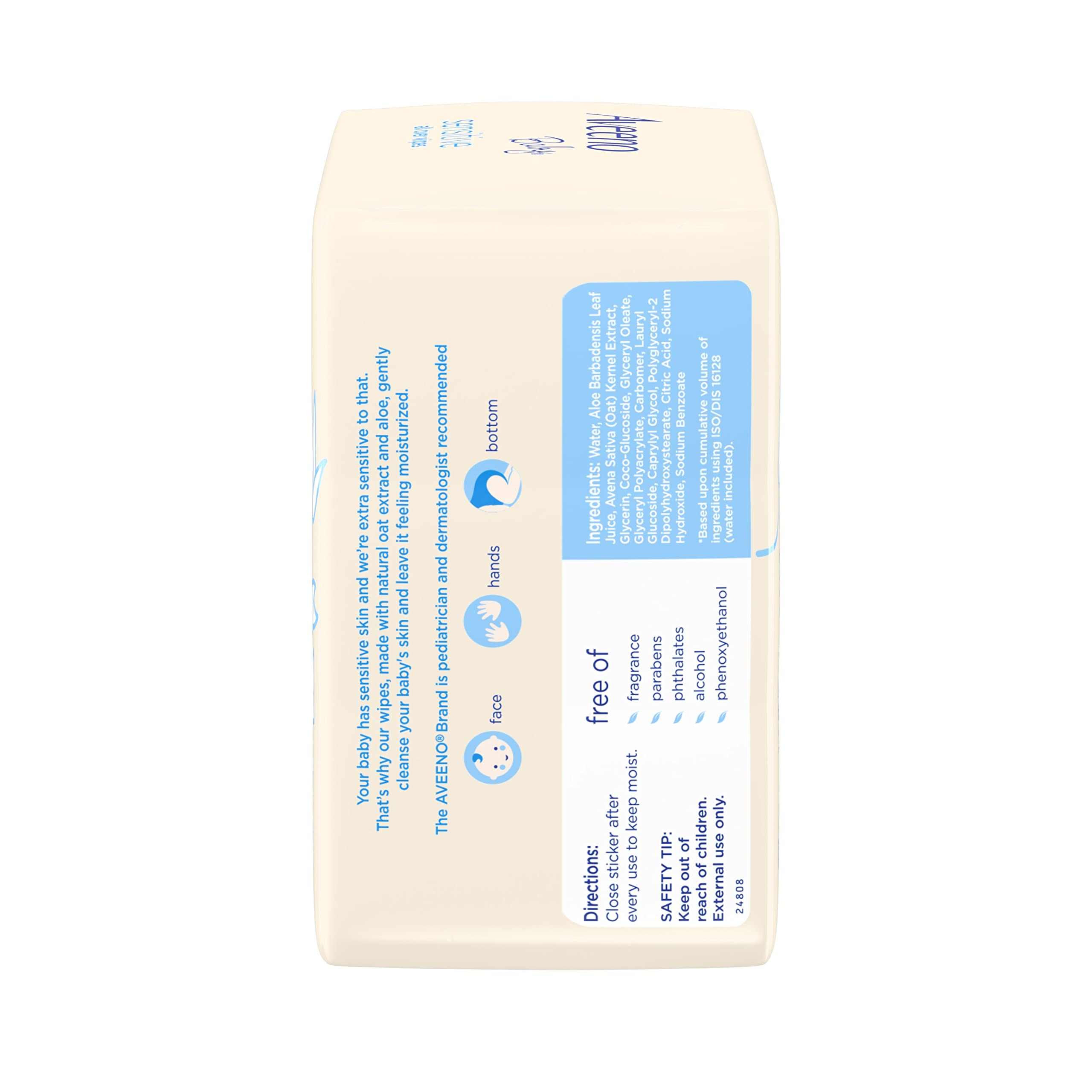 aveeno-baby-sensitive-all-over-wipes-with-aloe-natural-oat-extract-for-face-bott image 6
