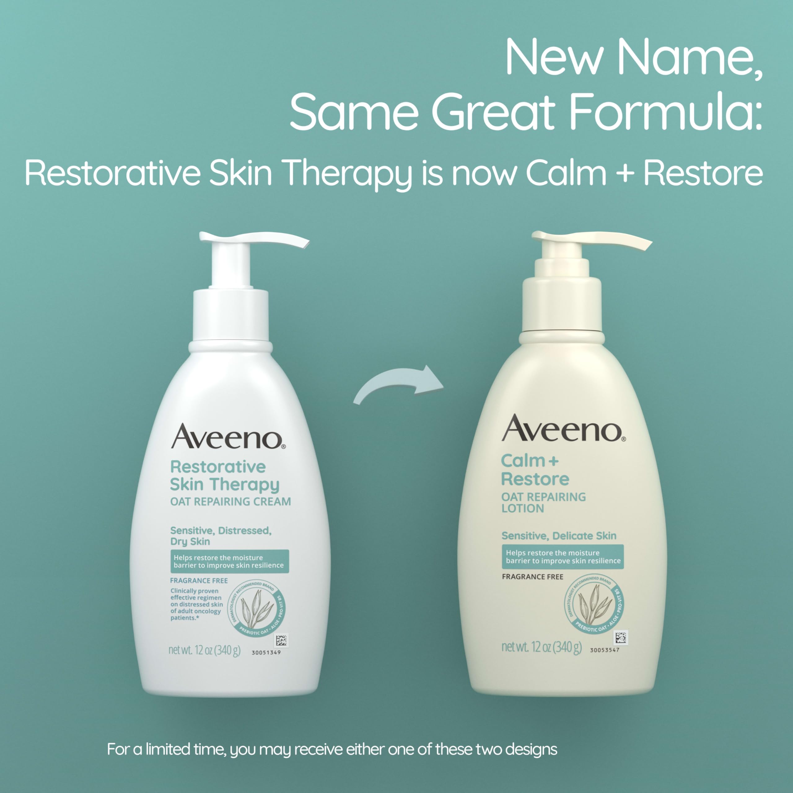 aveeno-calm-restore-oat-repairing-body-lotion-for-sensitive-skin-fragrance-free- image 2