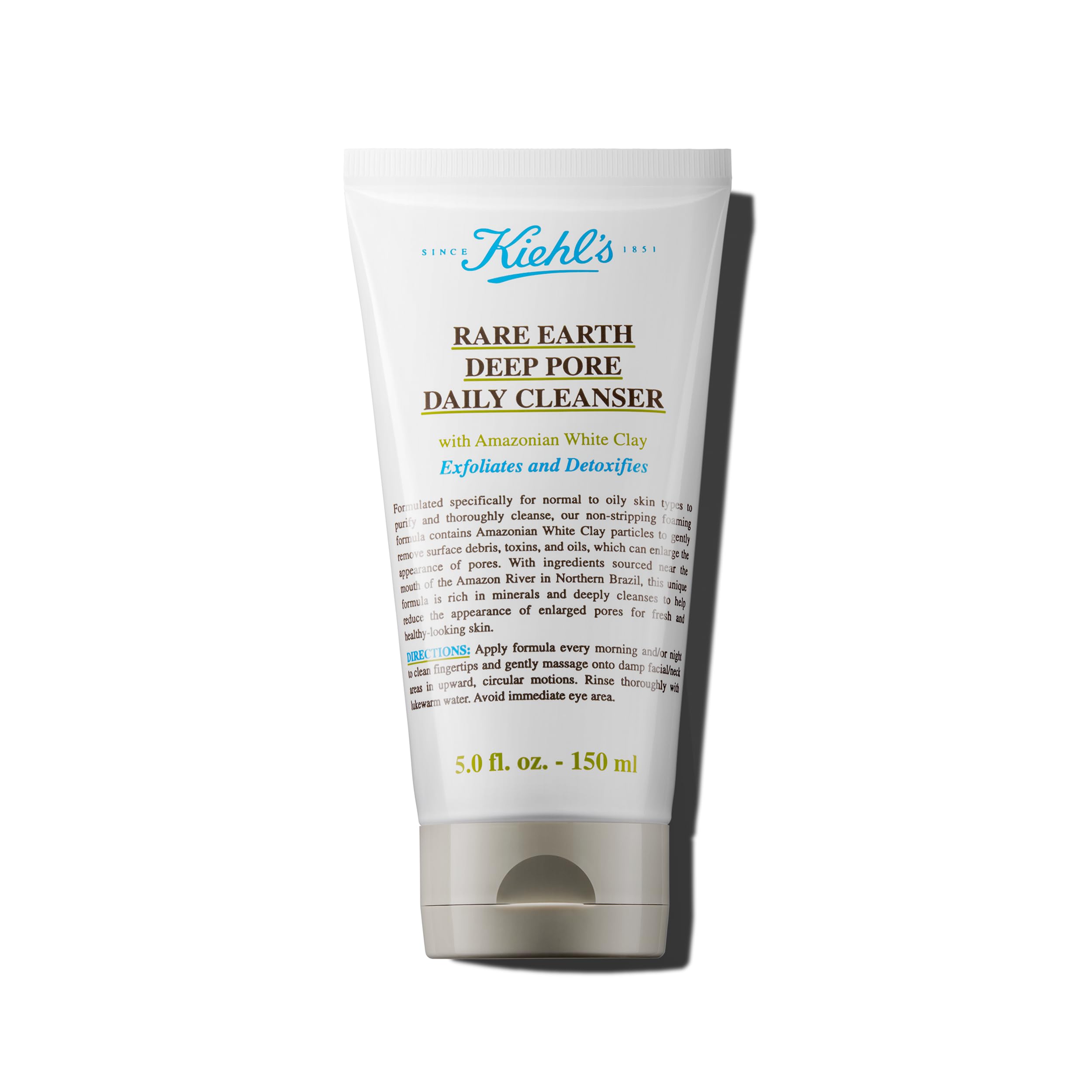 kiehl-s-rare-earth-deep-pore-daily-cleanser-gentle-exfoliating-face-wash-for-oil image 1