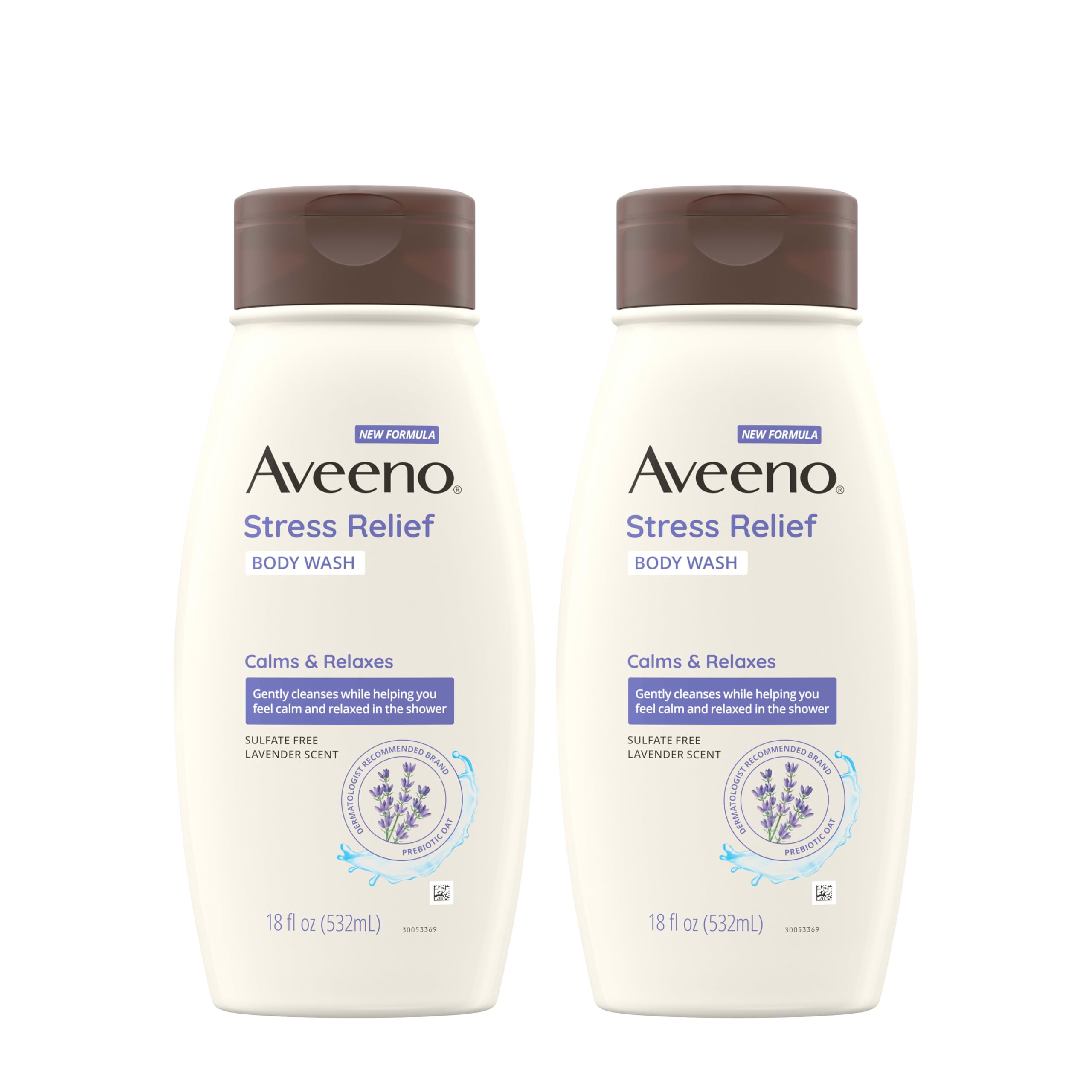 aveeno-stress-relief-body-wash-with-prebiotic-oat-lavender-soap-free-twin-pack-2 image 1