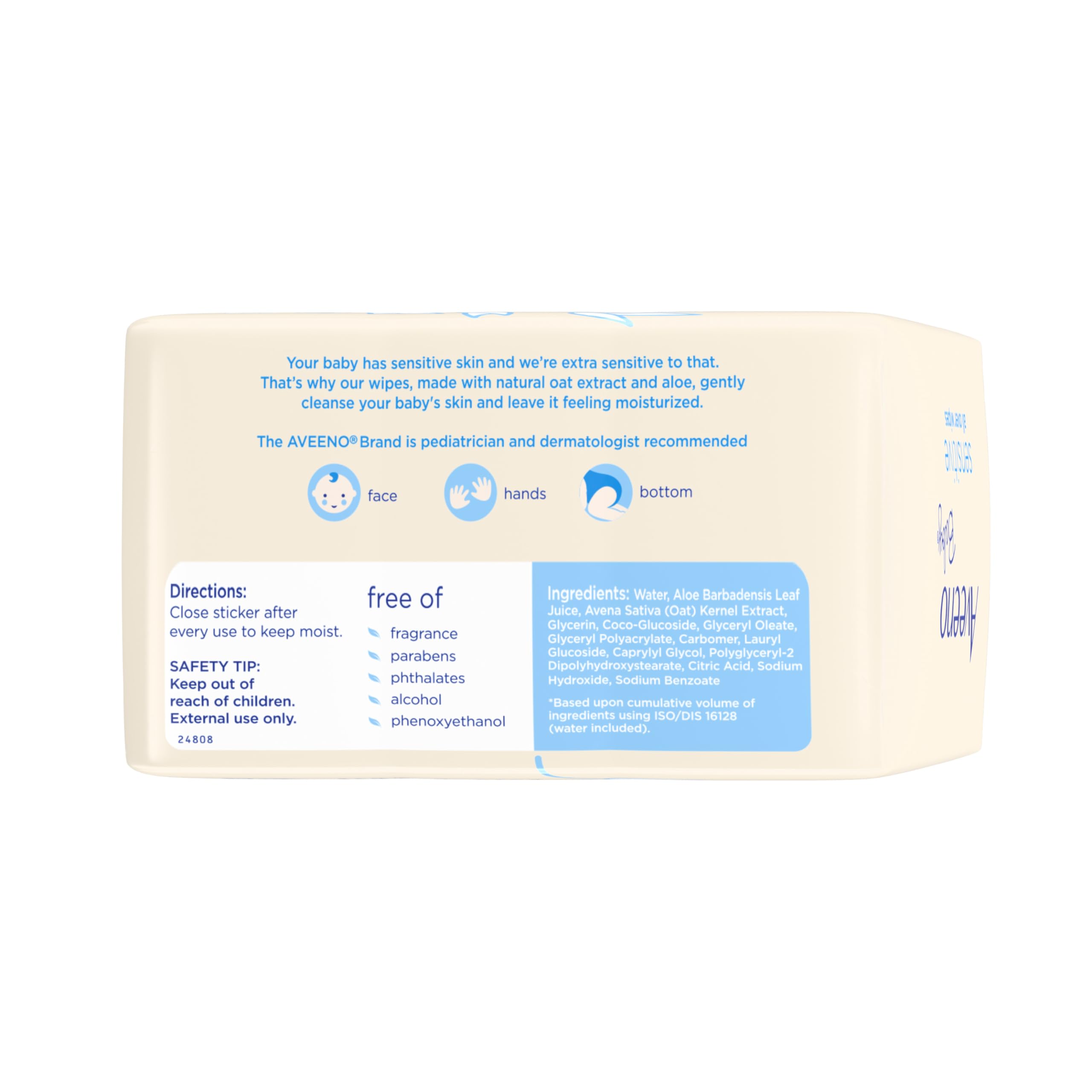 aveeno-baby-sensitive-all-over-wipes-with-aloe-natural-oat-extract-for-face-bott image 5