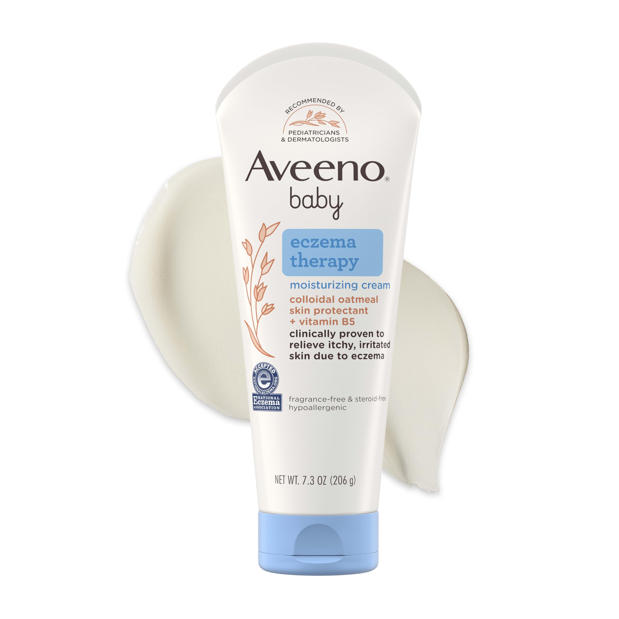 aveeno-baby-eczema-therapy-moisturizing-cream-for-dry-itchy-skin-natural-colloid image 1