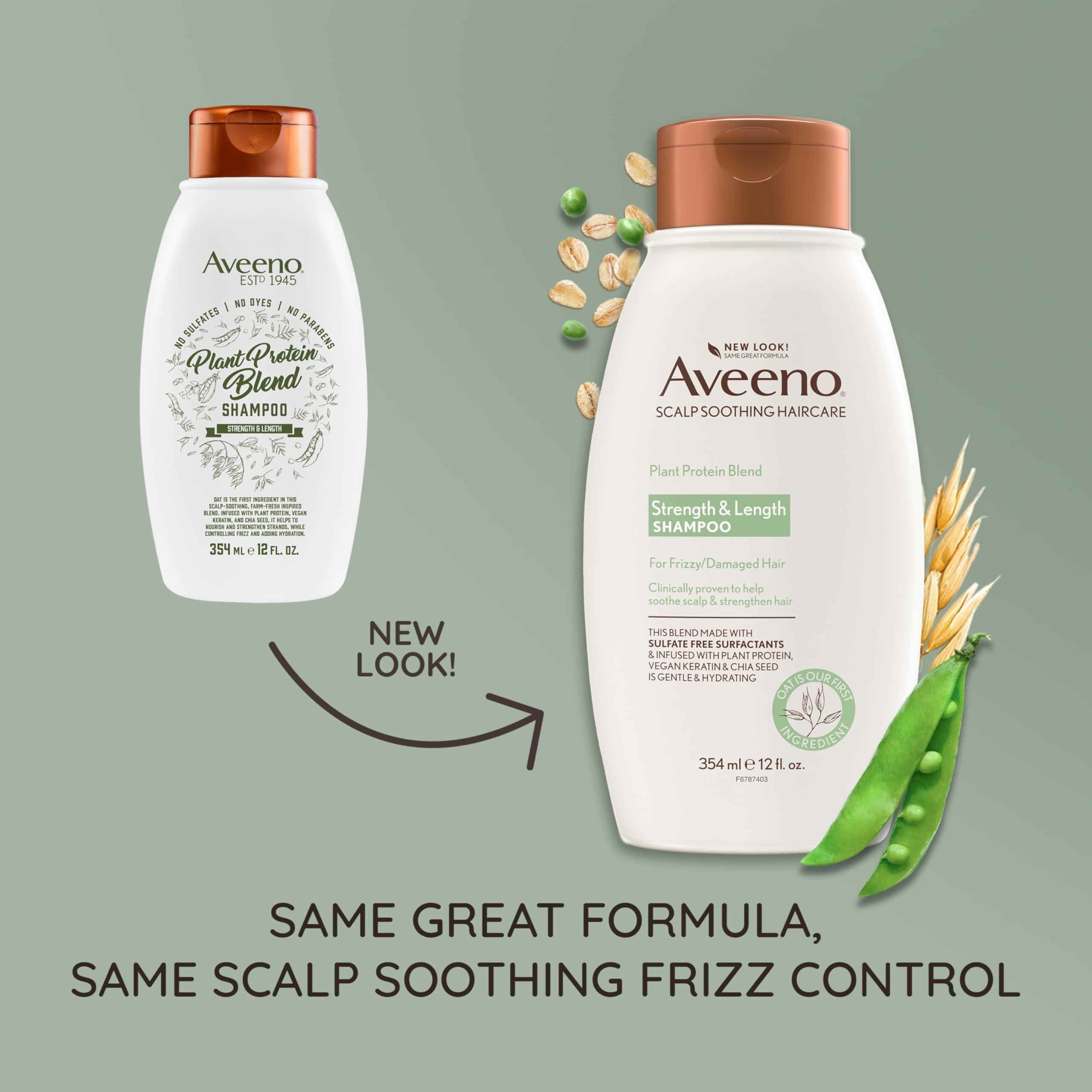 aveeno-plant-protein-blend-shampoo-for-strong-healthy-looking-hair-12-fl-oz image 2