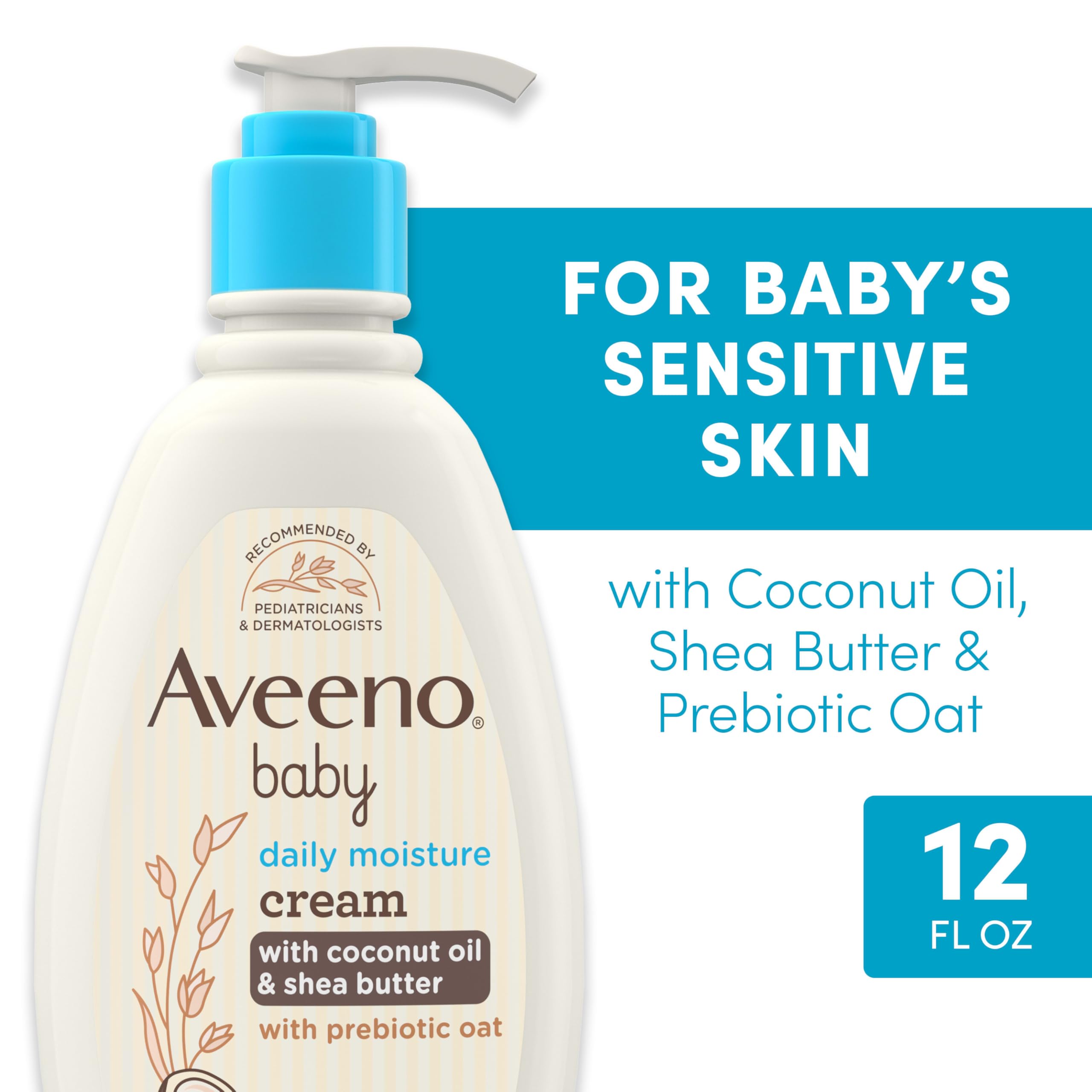 aveeno-baby-daily-moisturizing-cream-with-prebiotic-oat-coconut-oil-shea-butter- image 2