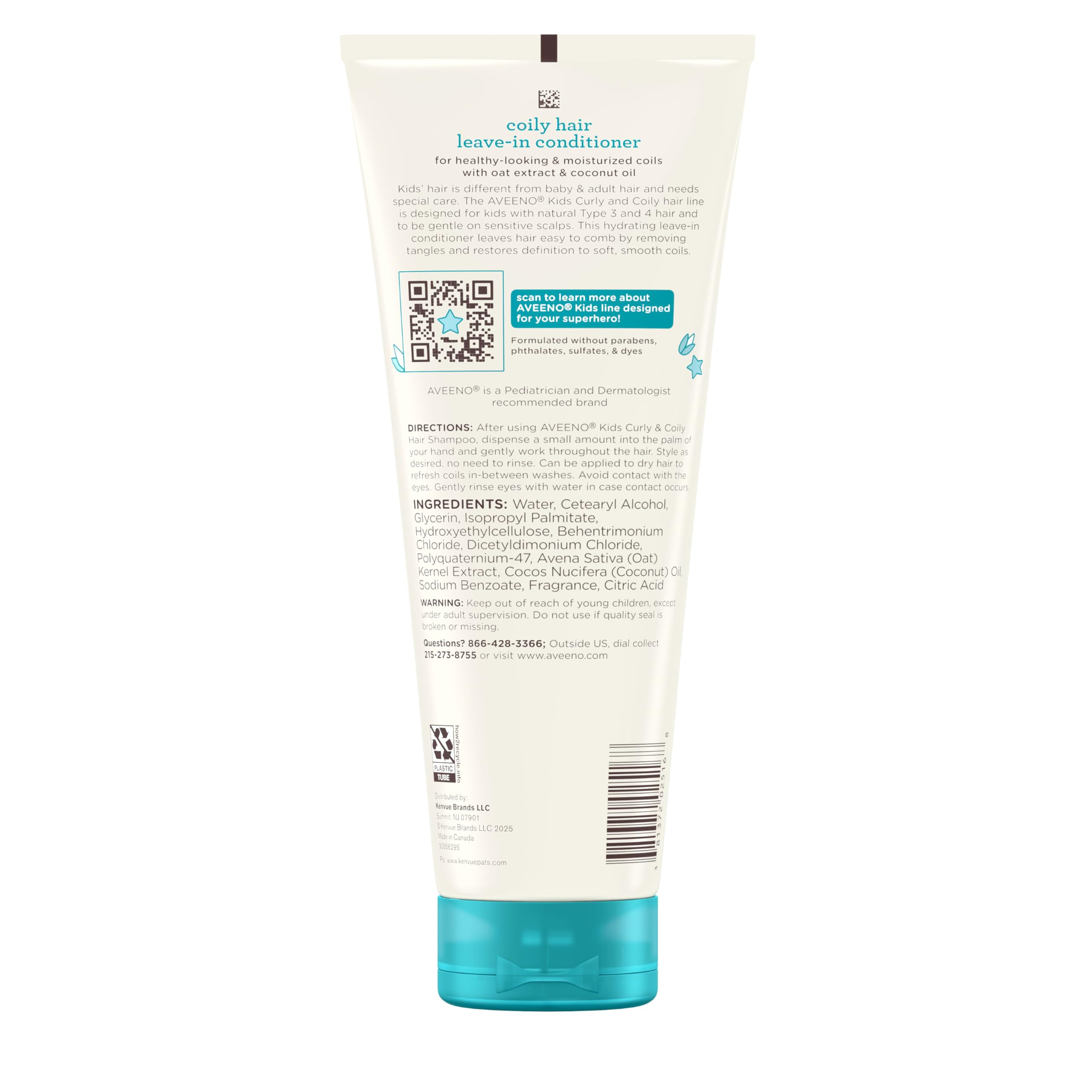 aveeno-kids-coily-hair-leave-in-conditioner-for-toddlers-hypoallergenic-detangle image 8
